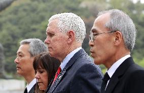 Pence arrives in S. Korea amid mounting tension on peninsula
