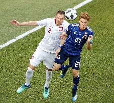 Football: Japan vs Poland at World Cup