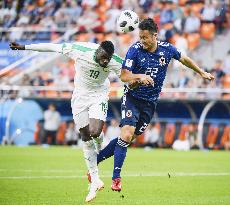 Football: Japan vs Senegal at World Cup