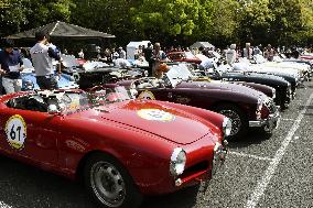 Classic car rally in Japan
