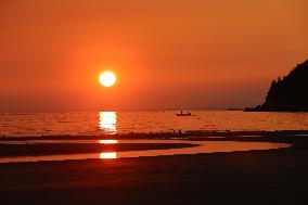 Chichibugahama beach in Japan