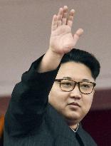 N. Korea's Kim Jong Un appears at huge loyalty parade in Pyongyang