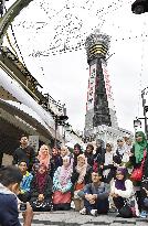 Tsutenkaku tower celebrates 60th anniversary