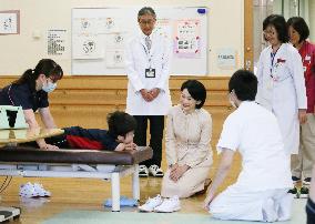 Princess Kiko visits children's clinic