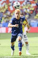 Football: Japan vs Colombia at World Cup