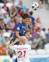 Football: Japan vs Poland at World Cup