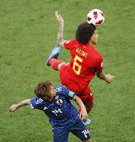 Football: Japan vs Belgium at World Cup