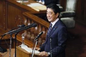 Abe's policy speech in parliament