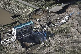 Aftermath of Typhoon Hagibis in Japan