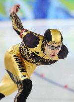 Sugimori competes in 1,000m speed skating at Vancouver