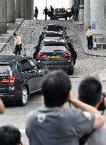 Chinese leader in H.K. on "inspection" tour amid heavy security