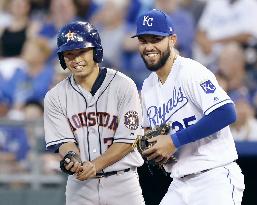 Baseball: Aoki singles in Astros-Royals game