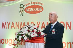 Japan's Acecook opens instant noodle factory in Myanmar