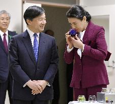Japan's crown prince, crown princess in western Japan