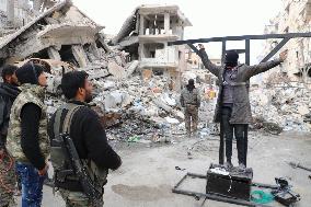 War-torn city Raqqa