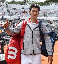 Tennis: Nishikori at Italian Open