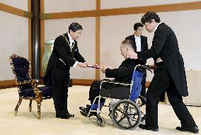 Conferment ceremony of Japanese decoration