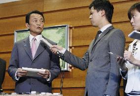 Aso blasts North's nuclear test as grave challenge to NPT regime