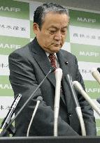 Farm minister Ota offers to resign