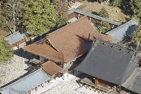 Refurbished roof of Kashihara Jingu revealed