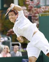 Japan's Nishioka defeated in Wimbledon 1st round