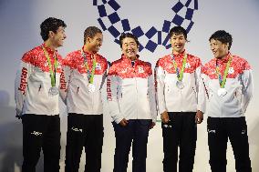 Olympics: PM Abe meets Japanese athletes