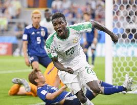 Football: Japan vs Senegal at World Cup