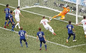 Football: Japan vs Poland at World Cup