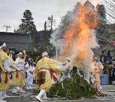 Fire festival in Japan