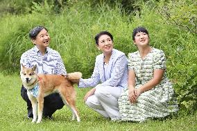 Japan imperial family on summer vacation