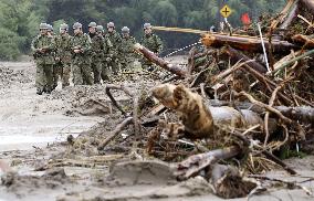 Aftermath of Typhoon Hagibis in Japan