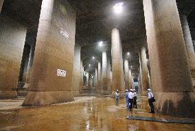 Big underground floodway in eastern Saitama