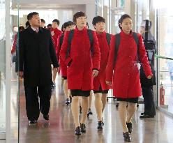 N. Korean female soccer team enters Japan as "exception" to sanctions