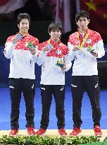Olympics: Japan wins men's table tennis team silver