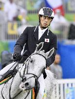 Olympics: Japan's Miguchi competes in modern pentathlon