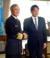 Japan defense minister meets U.S. Pacific Command chief