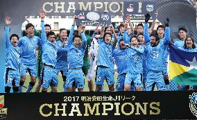 Soccer: Kawasaki win 1st J-League championship title
