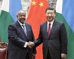Djibouti President Guelleh in China