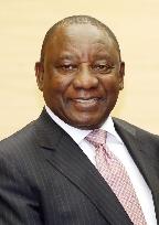 CORRECTED: South African President Ramaphosa