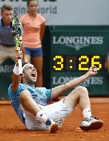 Tennis: Cecchinato at French Open