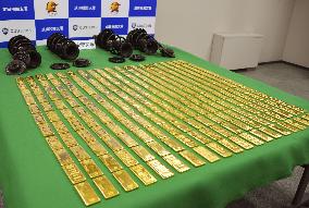 Record gold smuggling haul in Japan