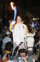 Olympic torch arrives in Pinerolo