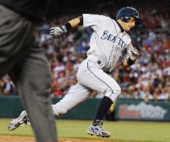 Ichiro plays against Angels