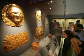 'Agamemnon's' gold mask spruced up ahead of Olympics