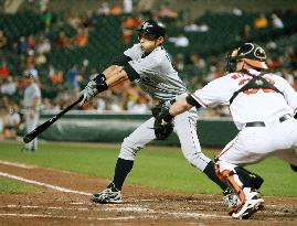 Ichiro plays against Orioles