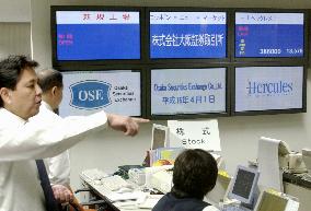 OSE stock popular in market debut, ends 1st day unquoted