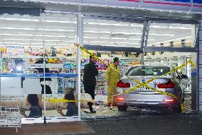 Car runs into convenience store in Japan resort town