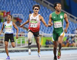 Paralympics: Qualification round for men's 100m for amputee athletes