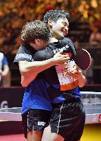 Oshima, Morizono reach men's doubles final at worlds