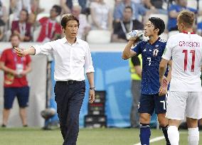 Football: Japan vs Poland at World Cup